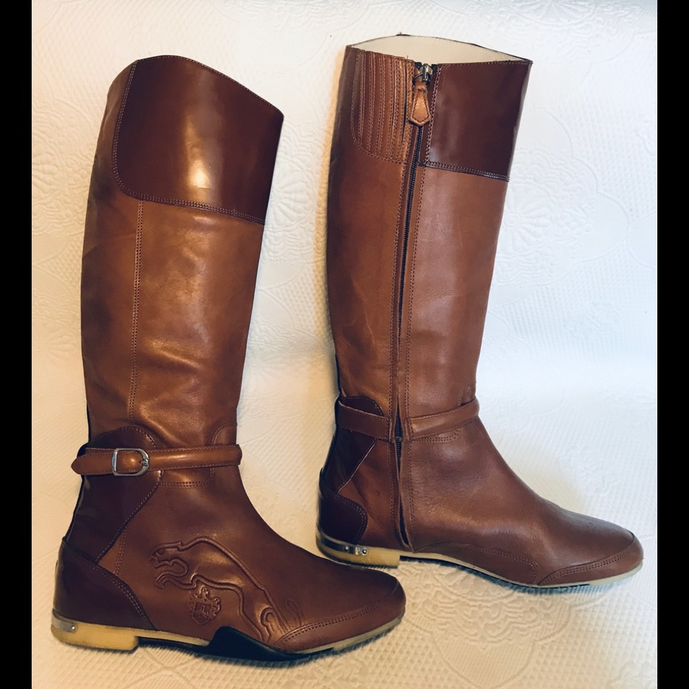 PUMA Rudolf Dassler tall leather boots